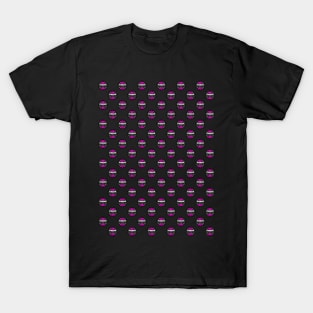 Chess Logo in Black, White and Pink Pattern T-Shirt